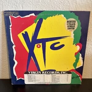 Promo Copy Virgina Records XTC Drums and Wires (1979) VA13134 LP Vinyl